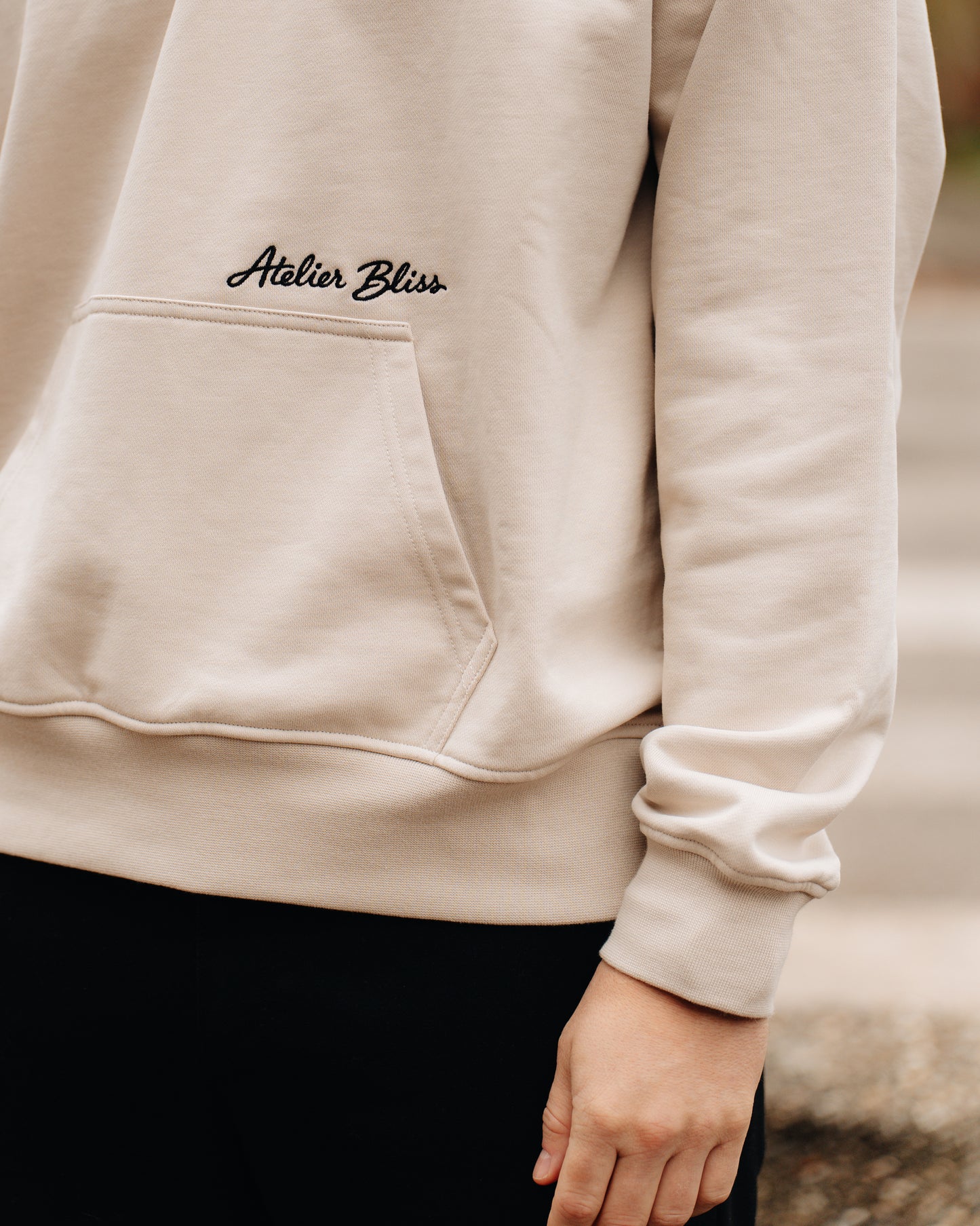 Box hoodie - Beige