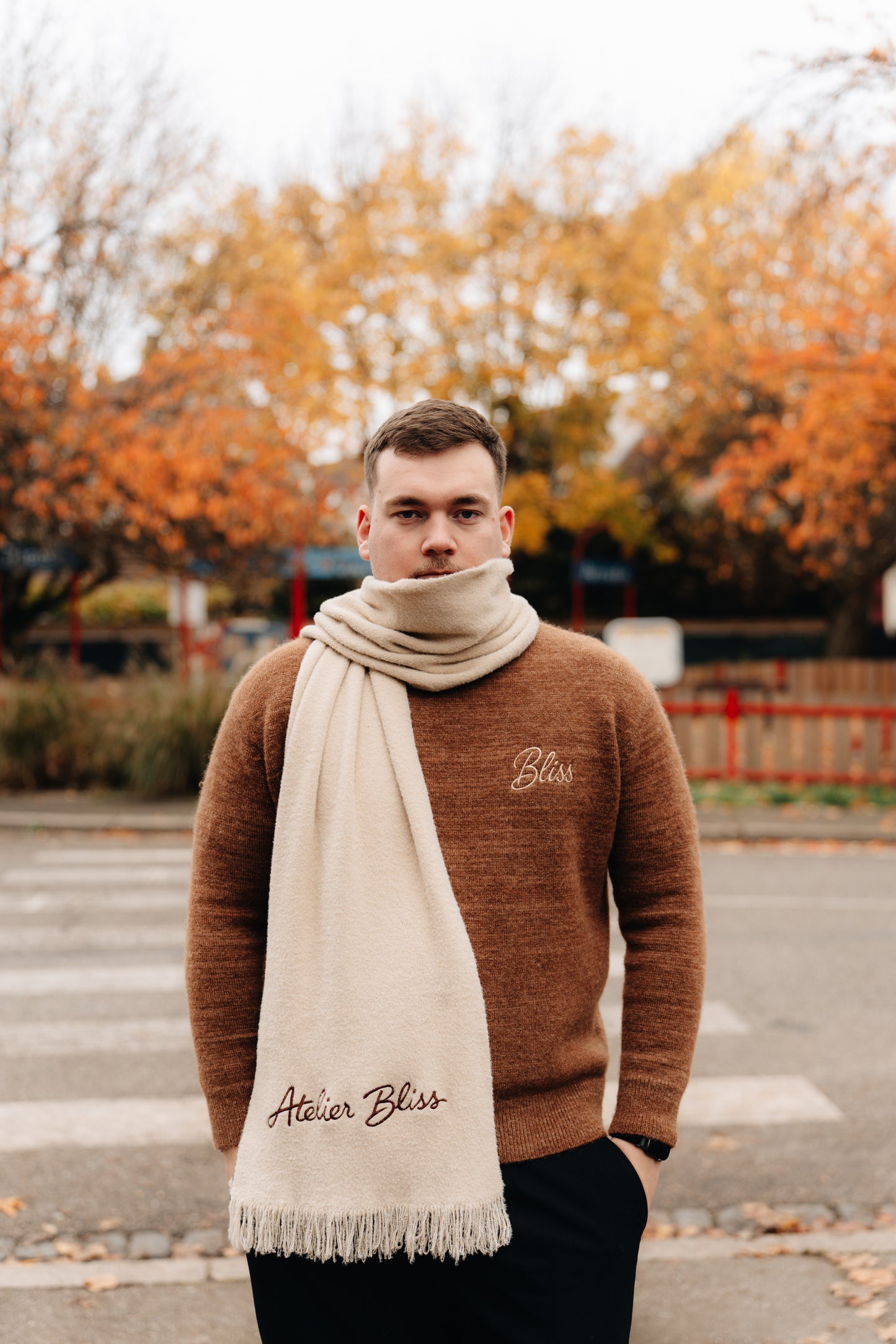 Echarpe atelier bliss - Beige